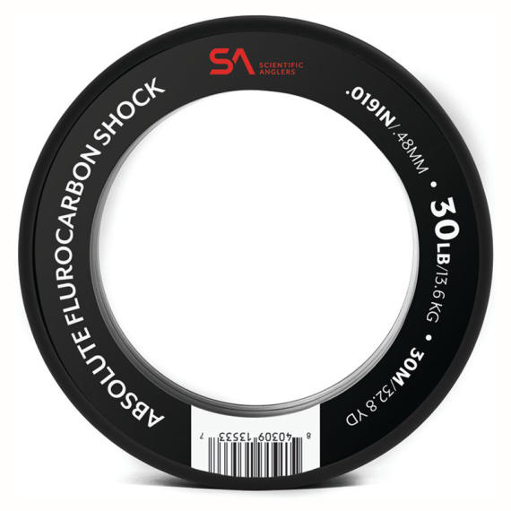SA Absolute Fluorocarbon Shock Tafsmaterial 0,45mm i gruppen Krok & Småplock / Tafsar & Tafsmaterial / Tafsmaterial / Tafsmaterial Flugfiske hos Fishline (135597r)