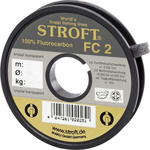 Stroft FC2 Fluorocarbon 50m i gruppen Krok & Småplock / Tafsar & Tafsmaterial / Tafsmaterial / Tafsmaterial Flugfiske hos Fishline (S2820r)