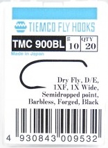Tiemco 900BL Barbless 20-pack i gruppen Fiskemetoder hos Fishline (T900BL-10r)