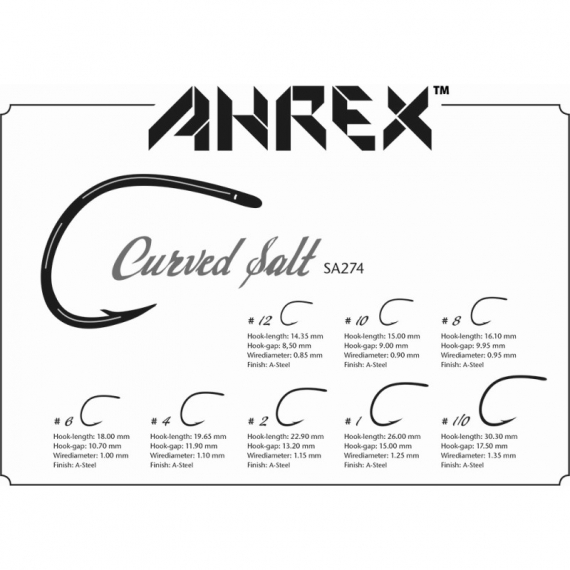 Ahrex SA274 - Curved Salt i gruppen Krok & Småplock / Krok / Flugbindningskrok hos Fishline (asa274-1r)