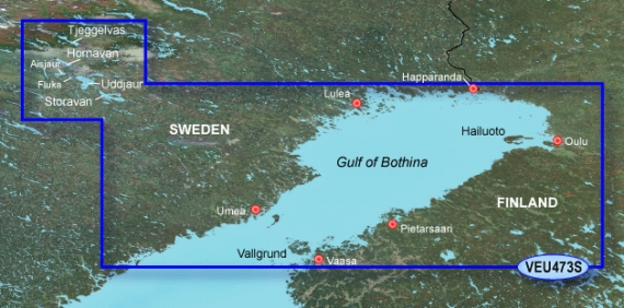 Garmin Bluechart G3 Vision 473S Övik-Haparanda i gruppen Marinelektronik & Båt / Sjökort & Kartor hos Fishline (010-C0817-00)
