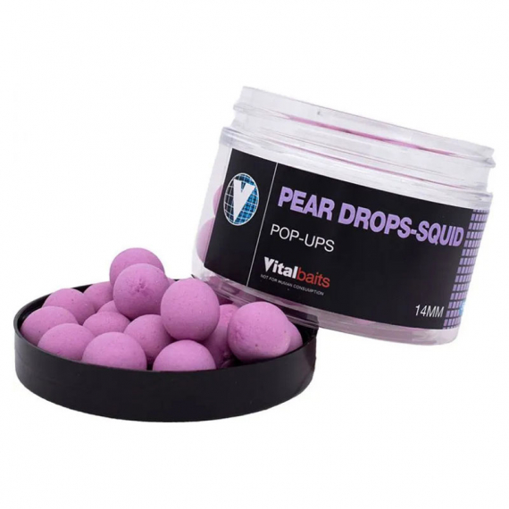 Vital Baits Pop-ups Pear Drops-Squid 50g i gruppen Fiskedrag / Boilies, Krokbeten & Mäsk / Popups hos Fishline (04-0034r)