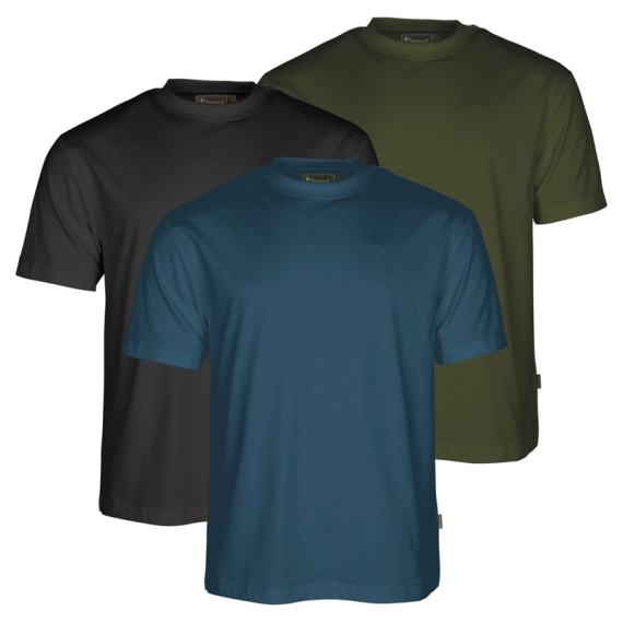 Pinewood 3-pack T-Shirt A.Blue/Mossgr/Black i gruppen Kläder & Skor / Kläder / T-shirts hos Fishline (1-54470383006r)