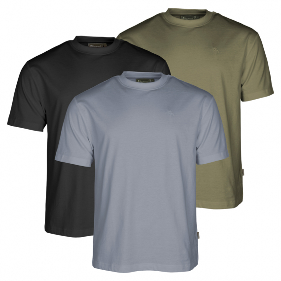 Pinewood 3-pack T-Shirt Olive/Shadow Blue/Black i gruppen Kläder & Skor / Kläder / T-shirts hos Fishline (1-54470750006r)