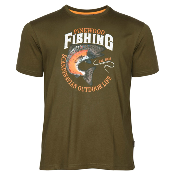 Pinewood Fish T-Shirt Green i gruppen Kläder & Skor / Kläder / T-shirts hos Fishline (1-54530100005r)