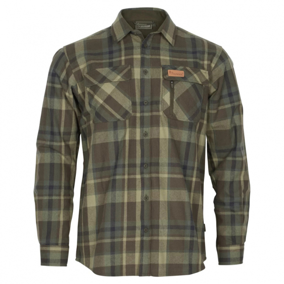 Pinewood Lappland Rough Flannel Shirt Green/Brown i gruppen Kläder & Skor / Kläder / Skjortor hos Fishline (1-54870115006r)