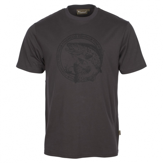 Pinewood Salmon T-Shirt M D.Anthracite i gruppen Kläder & Skor / Kläder / T-shirts hos Fishline (1-55090443006r)