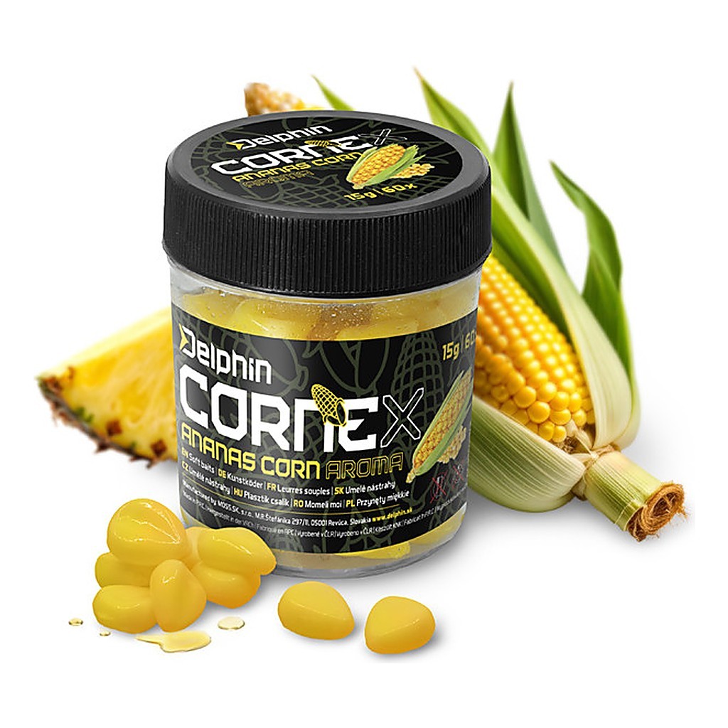 Delphin Artificial Bait Cornex Pop Up 60-pack i gruppen Fiskedrag / Boilies, Krokbeten & Mäsk / Plastbeten hos Fishline (101005767r)
