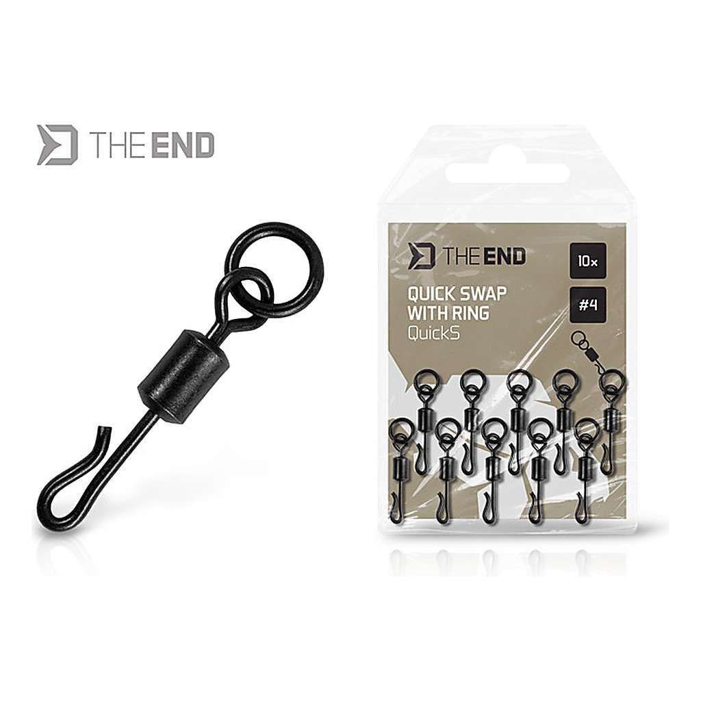 Delphin Quick Swap Swivel with Ring 10-pack - #4 i gruppen Krok & Småplock / Riggtillbehör / Övriga Riggtillbehör hos Fishline (101005873)