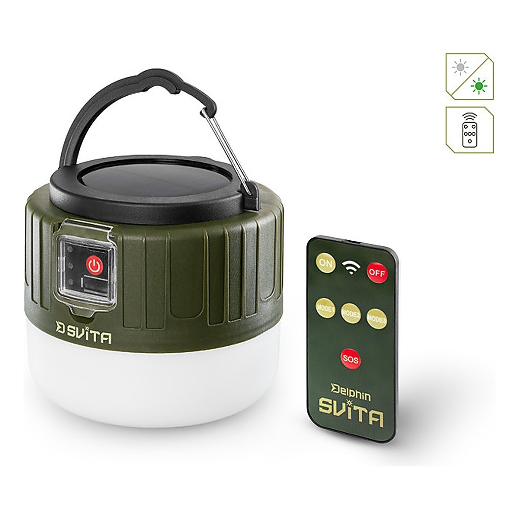 Delphin Camping Lamp with Remote i gruppen Outdoor / Lampor & Lyktor hos Fishline (101006397)