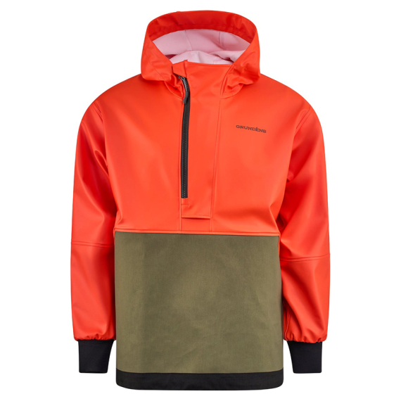 Grundéns Neptune Armored Anorak Orange/Olive i gruppen Kläder & Skor / Kläder / Jackor / Regnjackor hos Fishline (10208-811-0014r)