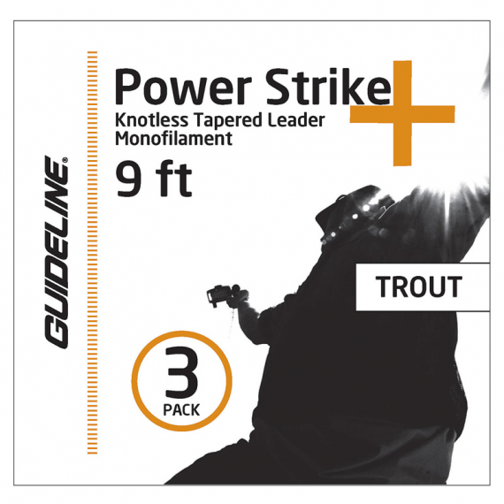 Guideline Power Strike (3-pack) i gruppen Krok & Småplock / Tafsar & Tafsmaterial / Färdiga Tafsar / Taperade Flugfisketafsar hos Fishline (104549GLr)