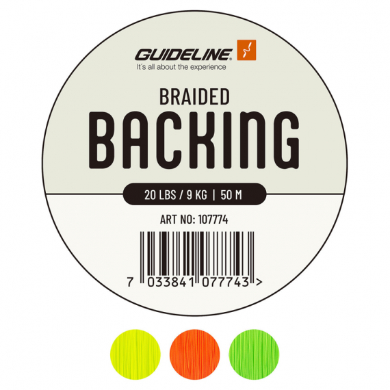Guideline Braided Backing 20 lbs 100m Orange i gruppen Fiskelinor / Flugfiskelinor / Backing hos Fishline (107769GL)