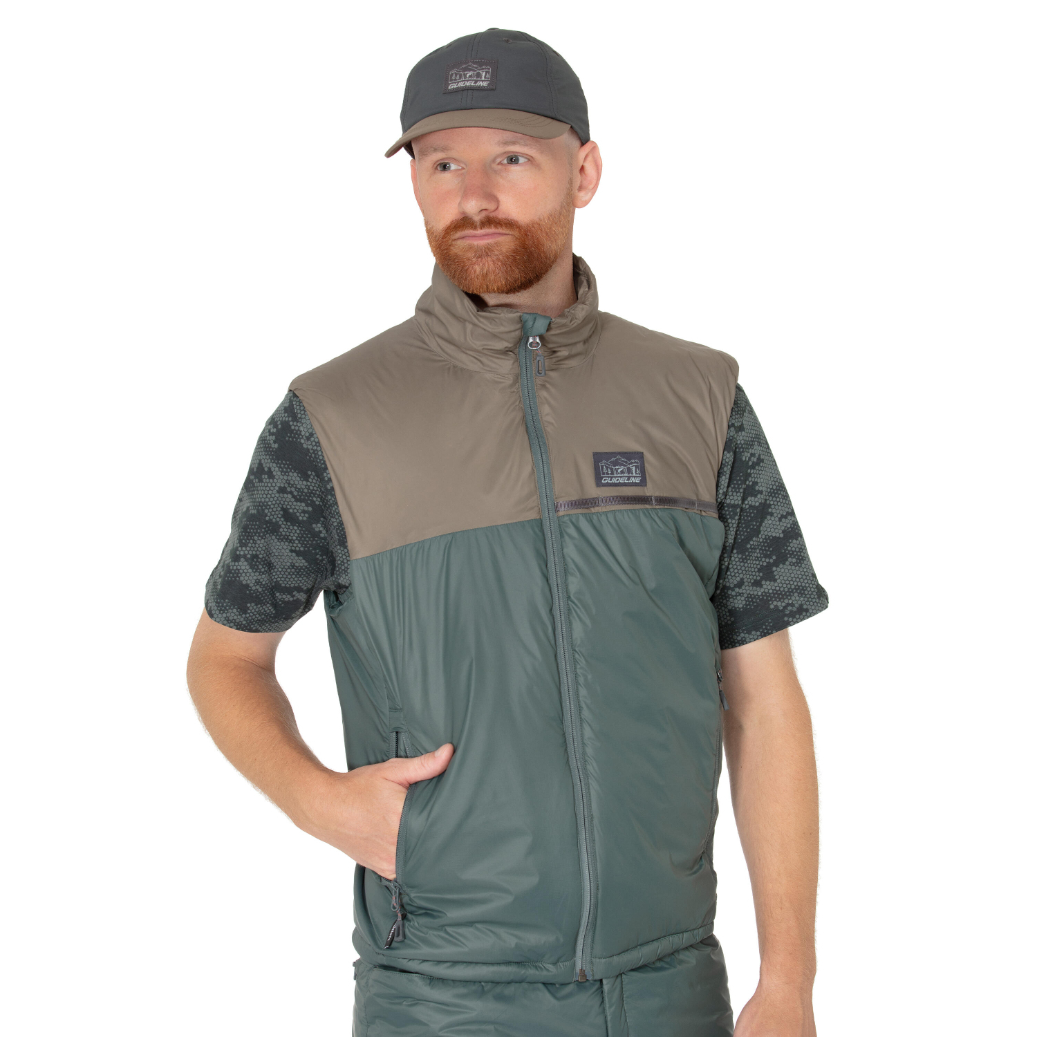 Guideline Loft Vest Walnut/Algae Green i gruppen Kläder & Skor / Kläder / Västar hos Fishline (107891r)