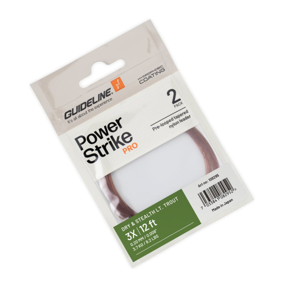 Guideline Dry & Stealth Light Trout Leader 12\' 2-pack i gruppen Krok & Småplock / Tafsar & Tafsmaterial / Färdiga Tafsar / Taperade Flugfisketafsar hos Fishline (108295GLr)