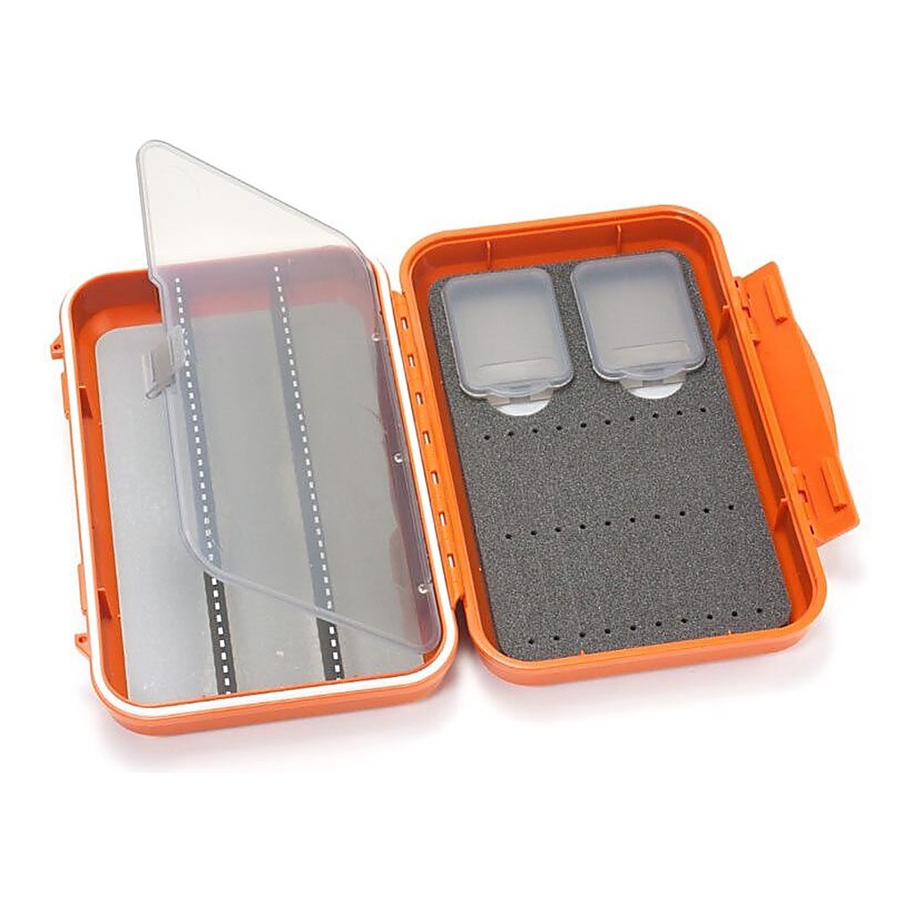 C&F Medium 2-Row WP Tube Fly Case w 3 Comp (CF-2403V) Burnt Orange i gruppen Förvaring / Boxar & Lådor / Flugaskar hos Fishline (1100181)