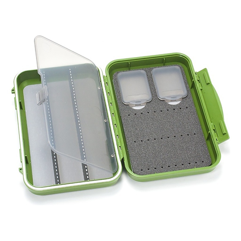 C&F Design Medium 2-Row WP Tube Fly Case w 3 Comp (CF-2403V) Olive i gruppen Förvaring / Boxar & Lådor / Flugaskar hos Fishline (1100182)