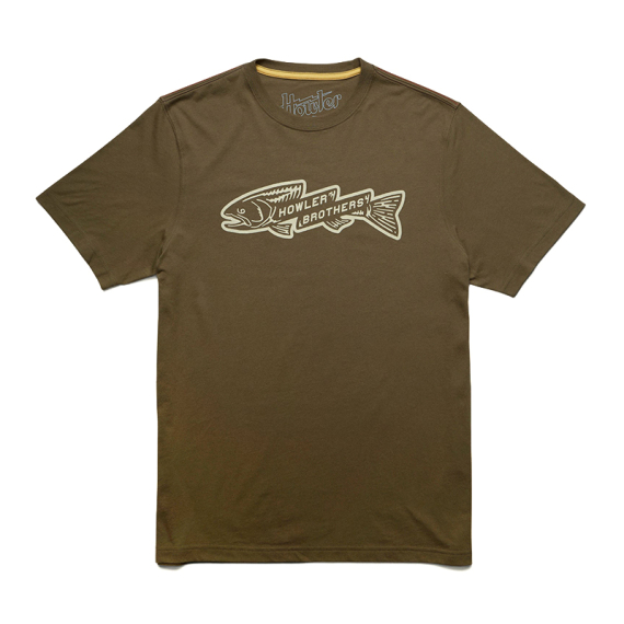 Howler Bro\'s T-Shirt Trout Bolt Ivy Green i gruppen Kläder & Skor / Kläder / T-shirts hos Fishline (110925F-TRO-Sr)