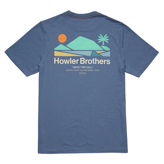 Howler Bros Bahía de Howler T-Shirt Blue Horizon i gruppen Kläder & Skor / Kläder / T-shirts hos Fishline (110926S-BAH-Sr)