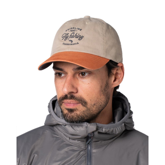Guideline Fly Fishing Cap - Khaki/Pumpkin i gruppen Kläder & Skor / Kepsar & Huvudbonader / Kepsar hos Fishline (111067GL)
