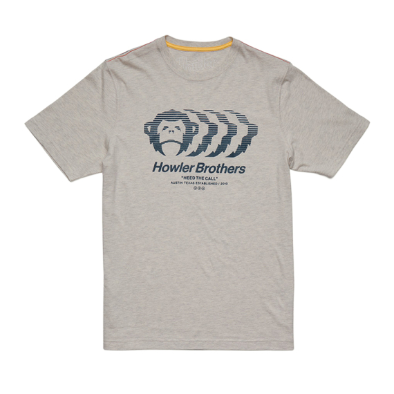 Howler Bros Mono Mirage Light Grey Heather i gruppen Kläder & Skor / Kläder / T-shirts hos Fishline (111326S-MON-Sr)