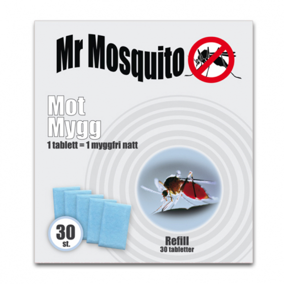 Mr Mosquito Refill (30-pack) i gruppen Outdoor / Myggmedel & Myggskydd / Myggskydd & Myggbortstötare hos Fishline (112002TC)