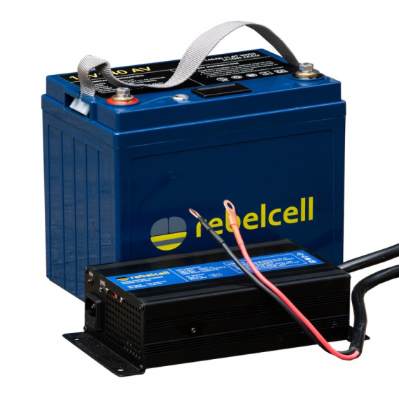 Rebelcell 12V100 AV Li-ion Battery (1,29kWh) Med Laddare 12.6V20A i gruppen Marinelektronik & Båt / Marinbatterier & Laddare / Marinbatterier / Litiumbatterier hos Fishline (12100AVREUAPAKET)