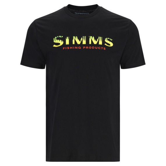 Simms Logo T-Shirt Black/Neon i gruppen Kläder & Skor / Kläder / T-shirts hos Fishline (12803-1035-20r)