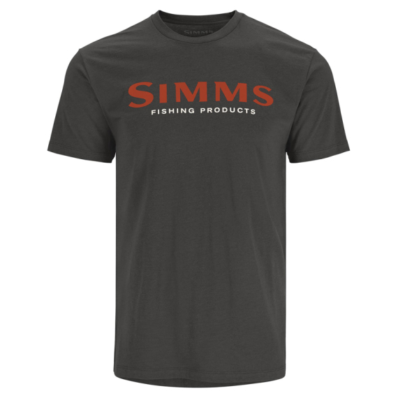 Simms Logo T-shirt Simms Orange/Charcoal Heather i gruppen Kläder & Skor / Kläder / T-shirts hos Fishline (12803-1198-20r)