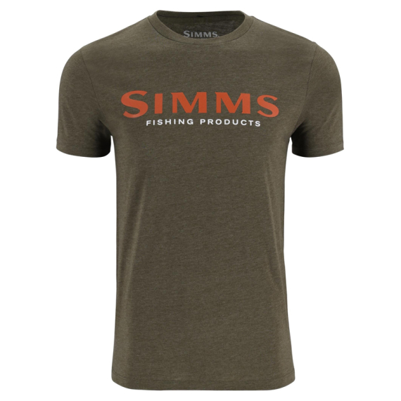 Simms Logo T-Shirt Loden Heather i gruppen Kläder & Skor / Kläder / T-shirts hos Fishline (12803-1274-20r)