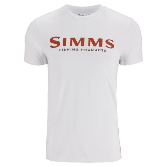 Simms Logo T-Shirt Pure White i gruppen Kläder & Skor / Kläder / T-shirts hos Fishline (12803-1291-20r)