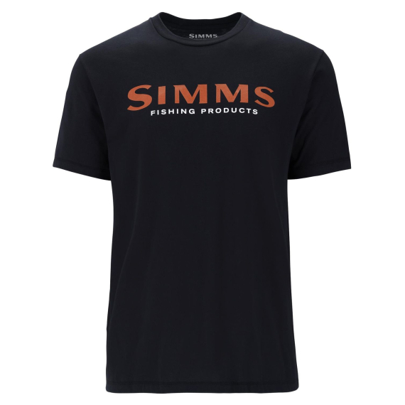 Simms Logo T-Shirt Jet Black i gruppen Kläder & Skor / Kläder / T-shirts hos Fishline (12803-1292-20r)