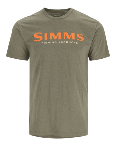 Simms Logo T-Shirt Military Heather i gruppen Kläder & Skor / Kläder / T-shirts hos Fishline (12803-914-20r)