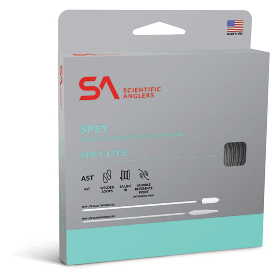 SA Spey Lite Scandi Integrated Willow/Black i gruppen Fiskelinor / Flugfiskelinor / Tvåhandslinor hos Fishline (128490r)