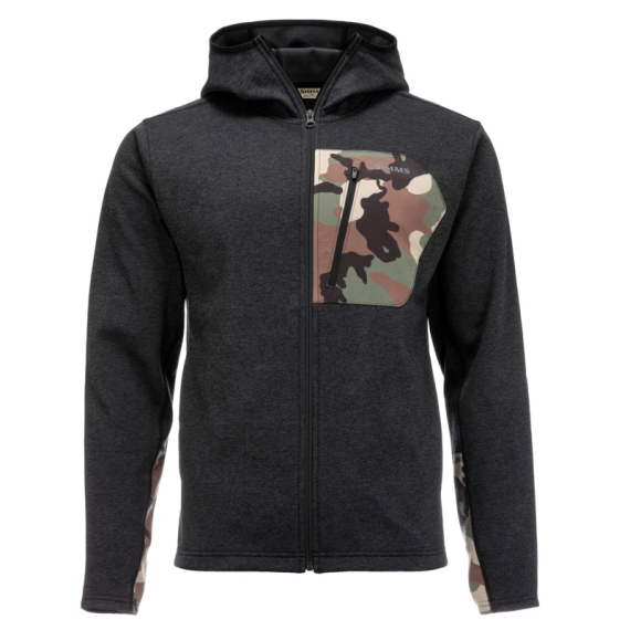 Simms CX Hoody Black Heather i gruppen Kläder & Skor / Kläder / Jackor / Fleecejackor hos Fishline (13296-010-30r)