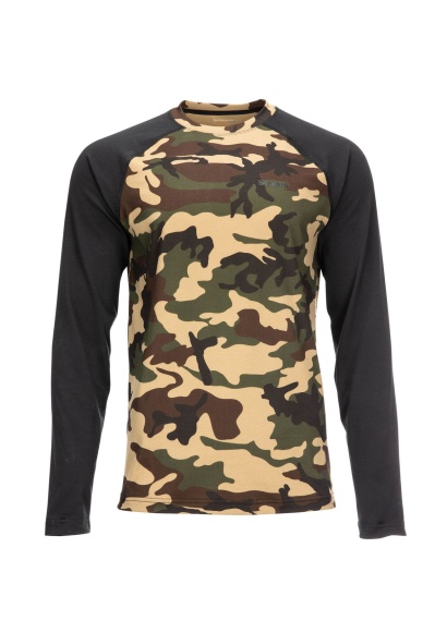 Simms Lightweight Baselayer Top CX Woodland Camo S i gruppen Kläder & Skor / Kläder / Underställ & Underkläder / Underställströjor hos Fishline (13309-569-20)