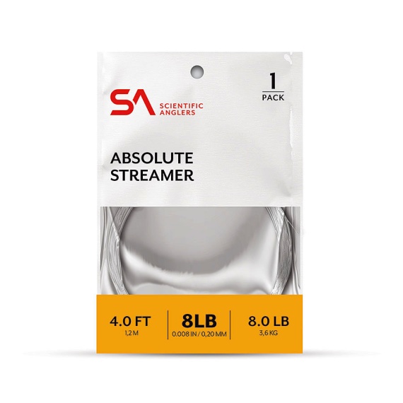 SA Absolute Streamer Leader 4\' i gruppen Krok & Småplock / Tafsar & Tafsmaterial / Färdiga Tafsar / Taperade Flugfisketafsar hos Fishline (134781r)