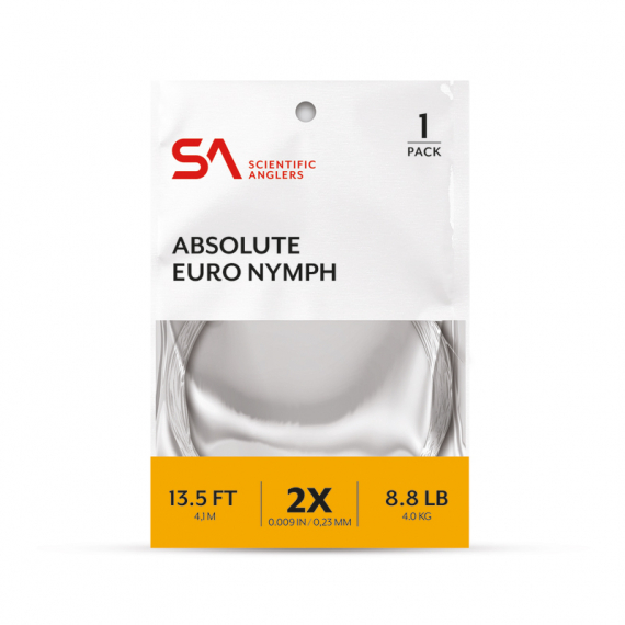 SA Absolute Euro Nymph Leader 13.5\' 2X (0,23mm) i gruppen Krok & Småplock / Tafsar & Tafsmaterial hos Fishline (134828)