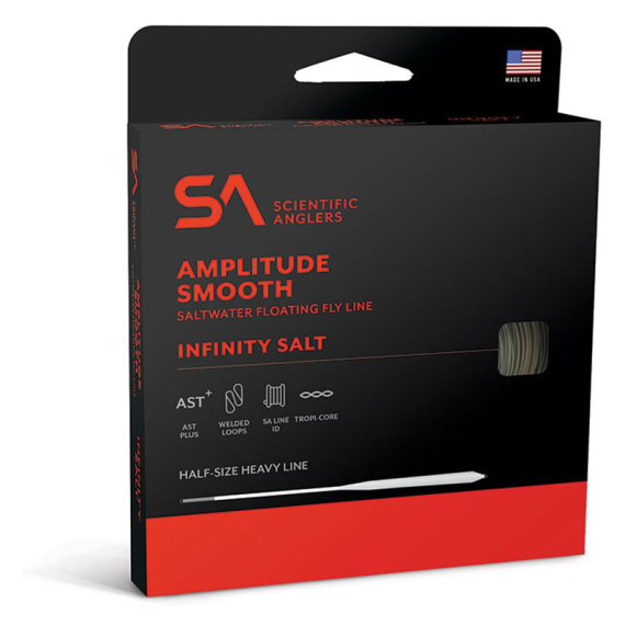 SA Amplitude Smooth Infinity Salt WF i gruppen Fiskelinor / Flugfiskelinor / Enhandslinor hos Fishline (135924r)