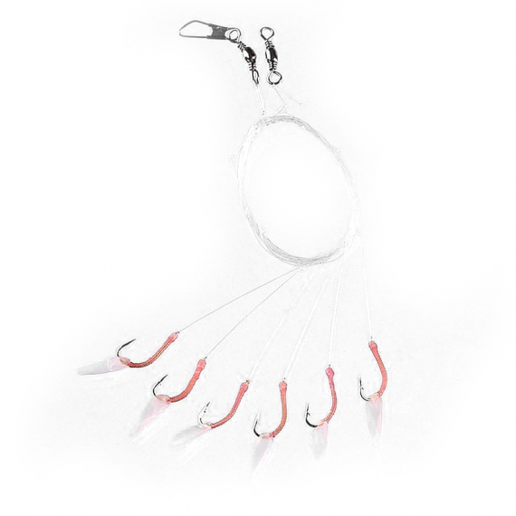 Fladen Pink Sabiki 6 Hook Size 6 i gruppen Fiskedrag / Havsfiskebeten / Häcklor & Havsfiskeriggar hos Fishline (1372-6)