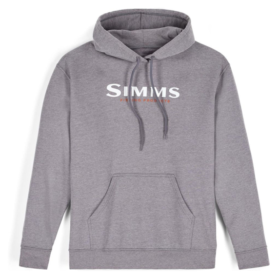 Simms Logo Hoody Grey Heather i gruppen Kläder & Skor / Kläder / Tröjor / Hoodies hos Fishline (14143-067-20r)