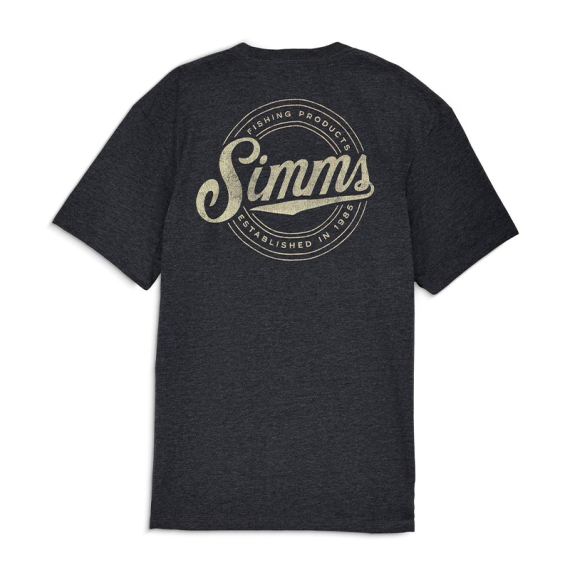 Simms Circle Lockup T-Shirt Charcoal Heather i gruppen Nyheter / Simms Nyheter hos Fishline (14273-086-20r)