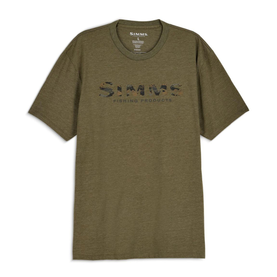 Simms Shroud Fill Logo T-Shirt Military Heather i gruppen Nyheter / Simms Nyheter hos Fishline (14276-914-20r)