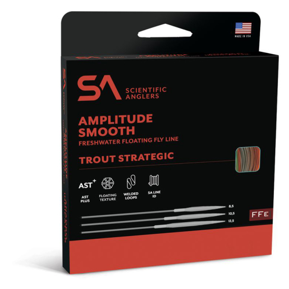 SA Amplitude Smooth Trout Strategic 12.5 i gruppen Fiskelinor / Flugfiskelinor / Enhandslinor hos Fishline (145633r)