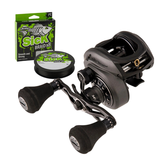 Abu Garcia Revo Beast 41 & Sick Braid i gruppen Fiskerullar / Multirullar / Lågprofilrullar hos Fishline (1479947WITHBRAID)