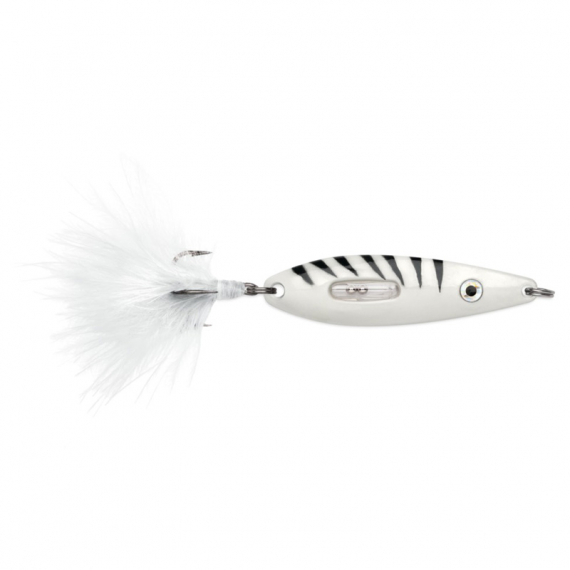 VMC Rattling Roach Spoon 1.8g - Glow Tiger i gruppen Fiskedrag / Pimpelbeten / Vertikalpirkar hos Fishline (149761NO)