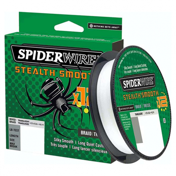 SpiderWire Stealth Smooth 12, 150m Translucent i gruppen Fiskelinor / Flätlinor & Superlinor hos Fishline (1507363r)