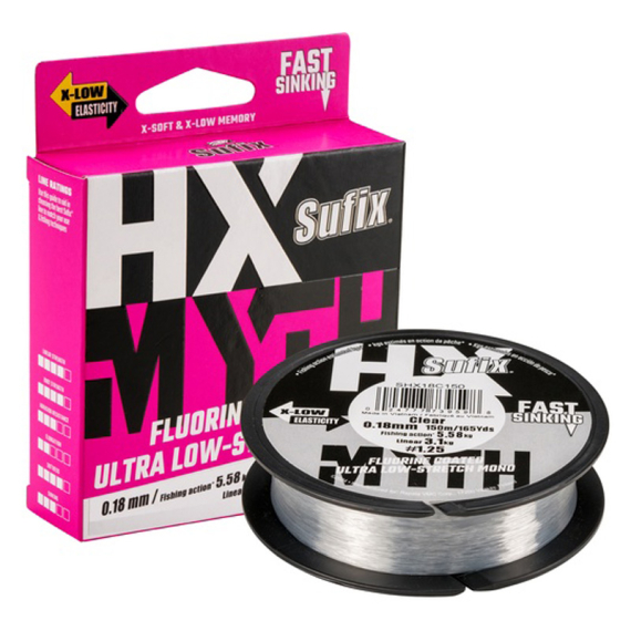 Sufix HX-MYTH Clear 150m i gruppen Fiskelinor / Nylonlinor hos Fishline (153793NOr)