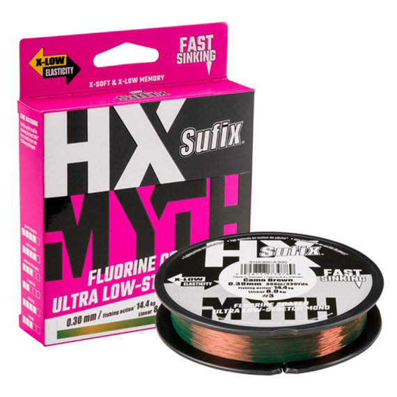 Sufix HX-MYTH Camo Brown 300m i gruppen Fiskelinor / Nylonlinor hos Fishline (153799NOr)