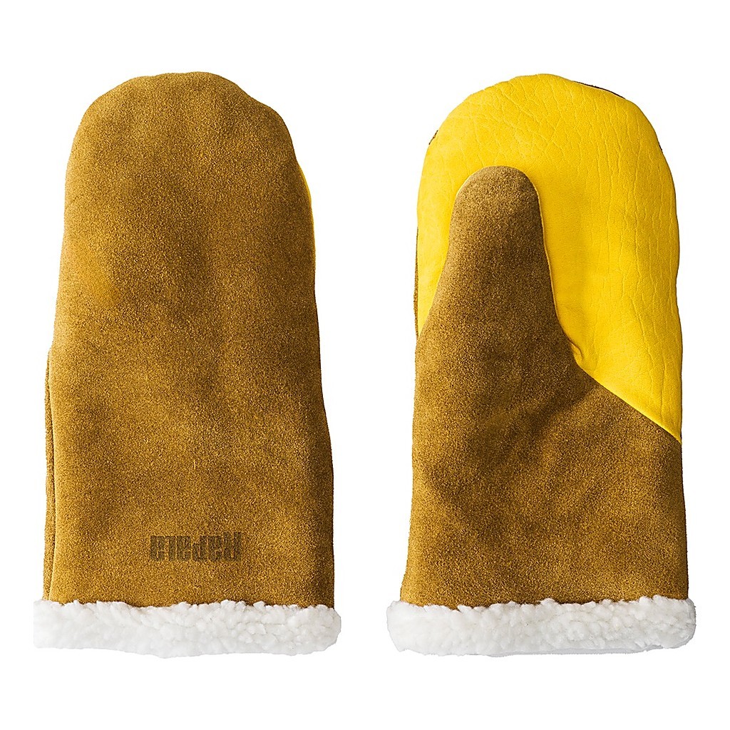 Rapala Winter Leather Mittens Brown/Yellow i gruppen Kläder & Skor / Kläder / Handskar & Vantar hos Fishline (154653NOr)